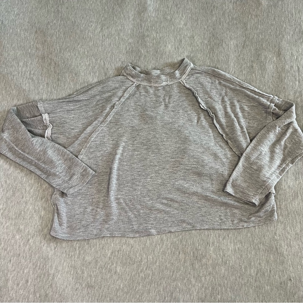 Peach Love California Gray Crop Top